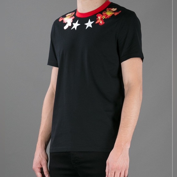 NWT Givenchy 100% Cotton Floral T-Shirt - Picture 1 of 6